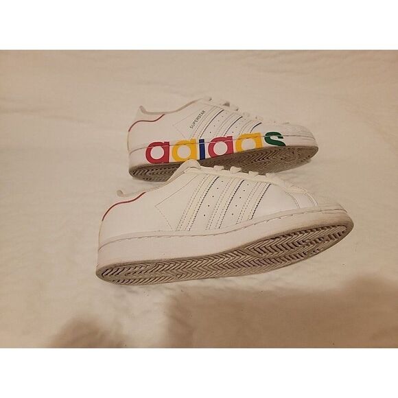 ADIDAS SUPERSTAR J YOUTH BIG KIDS SHOES_WHITE/BLACK FU7712-100-SIZE 5.5 - Picture 5 of 10